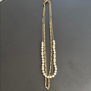 Vintage Gold and Pearl Necklace